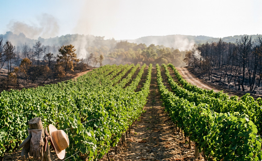 Vigneti che spengono incendi